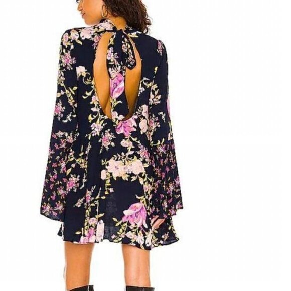 NWT Free People Tate Tunic/Mini Dress in Midnight Combo top - Picture 6 of 11